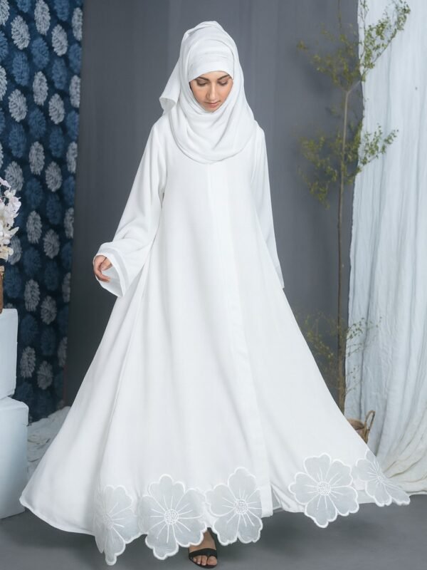 White Celestial Abaya