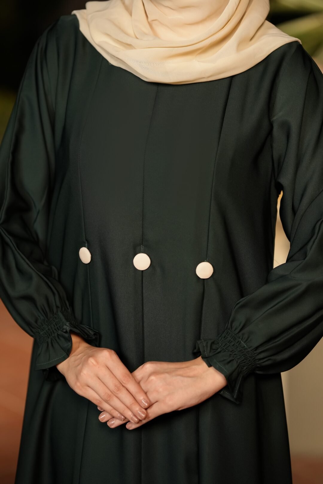 Minal Green Abaya