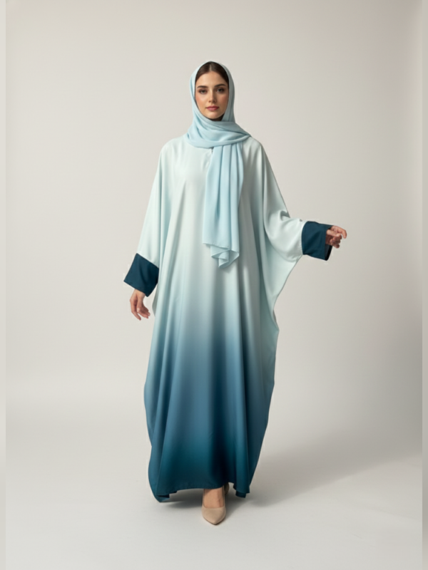 2 Tone Mint Abaya