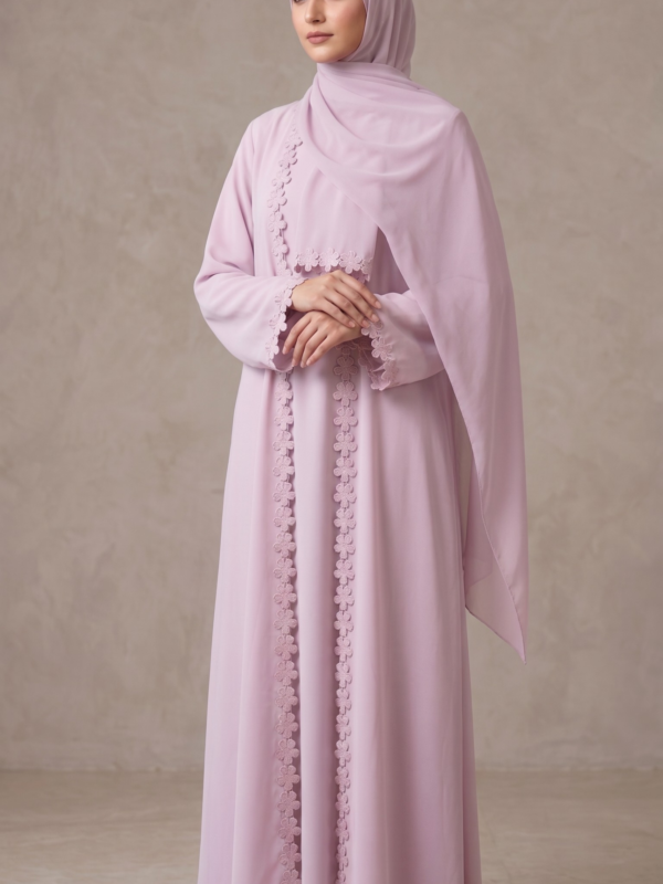 Petal Lilac Abaya