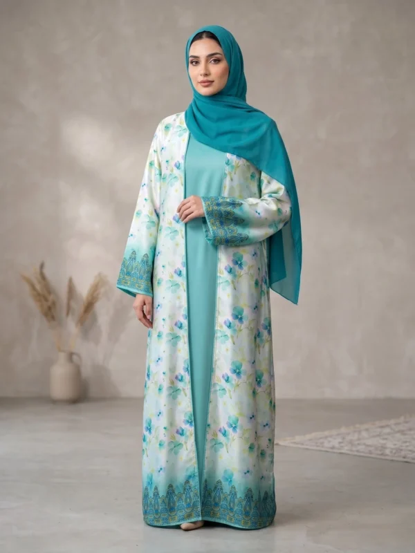 Ocean Petals Abaya