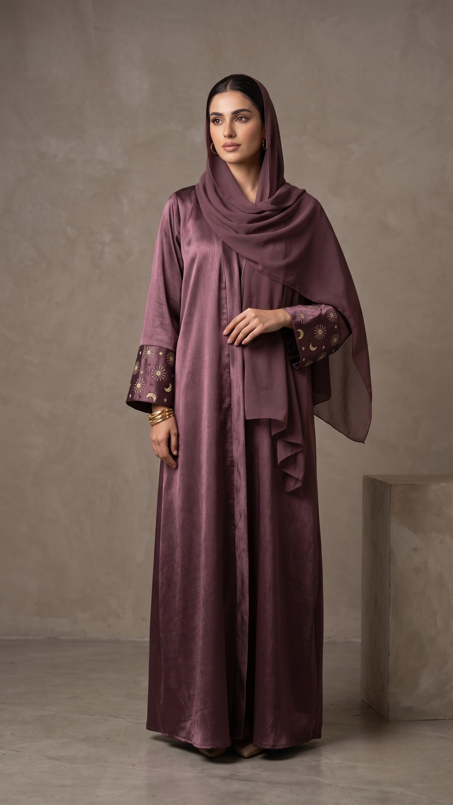 Starlight Cuff Abaya - Image 2