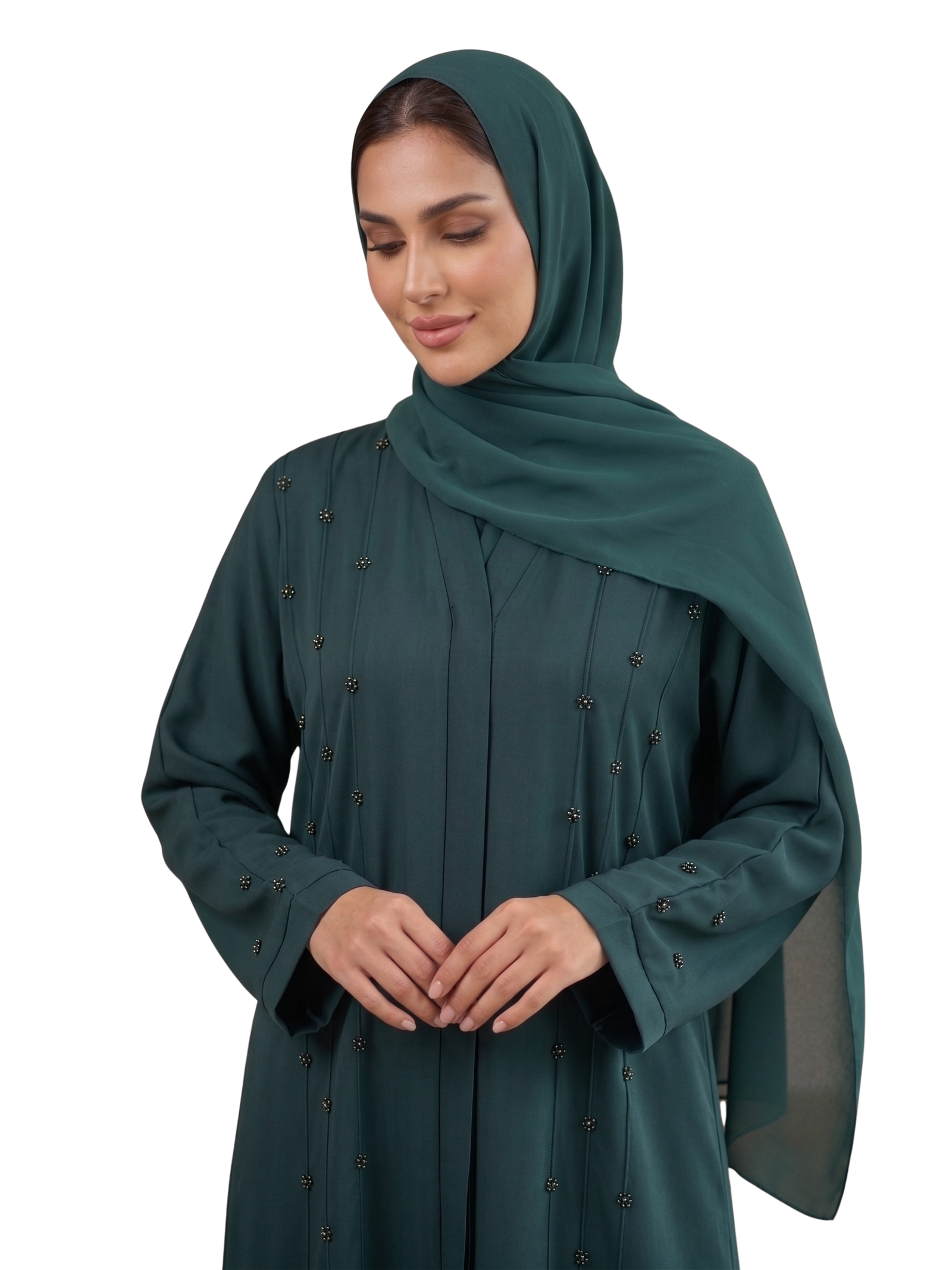 Royal Emerald Abaya - Image 2