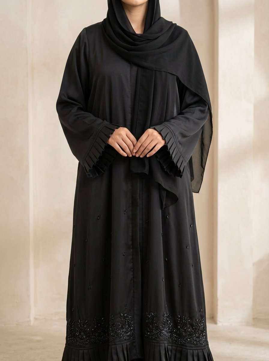 Black Nahla Abaya - Image 2